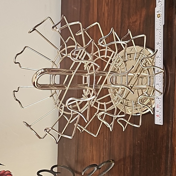Coffee K-Pods metal silver tone rotating coffee pods holder carousel 3 tiers @ 8 - Picture 6 of 6